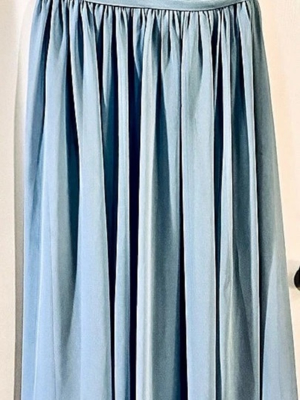 AZZIE Striped Halter Maxi Dress in Blue Size 12